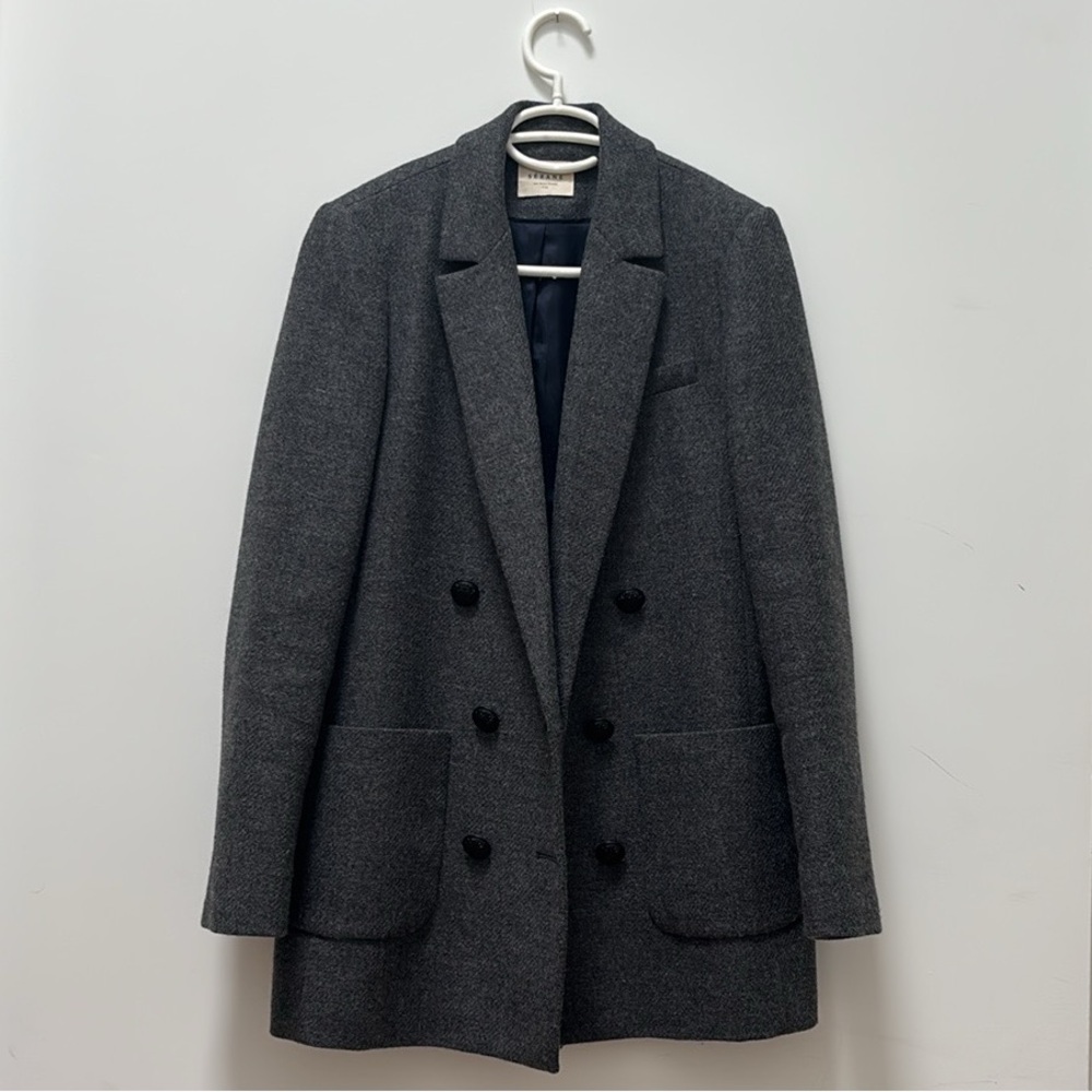 Sezane Michele Jacket in Mottled Gray